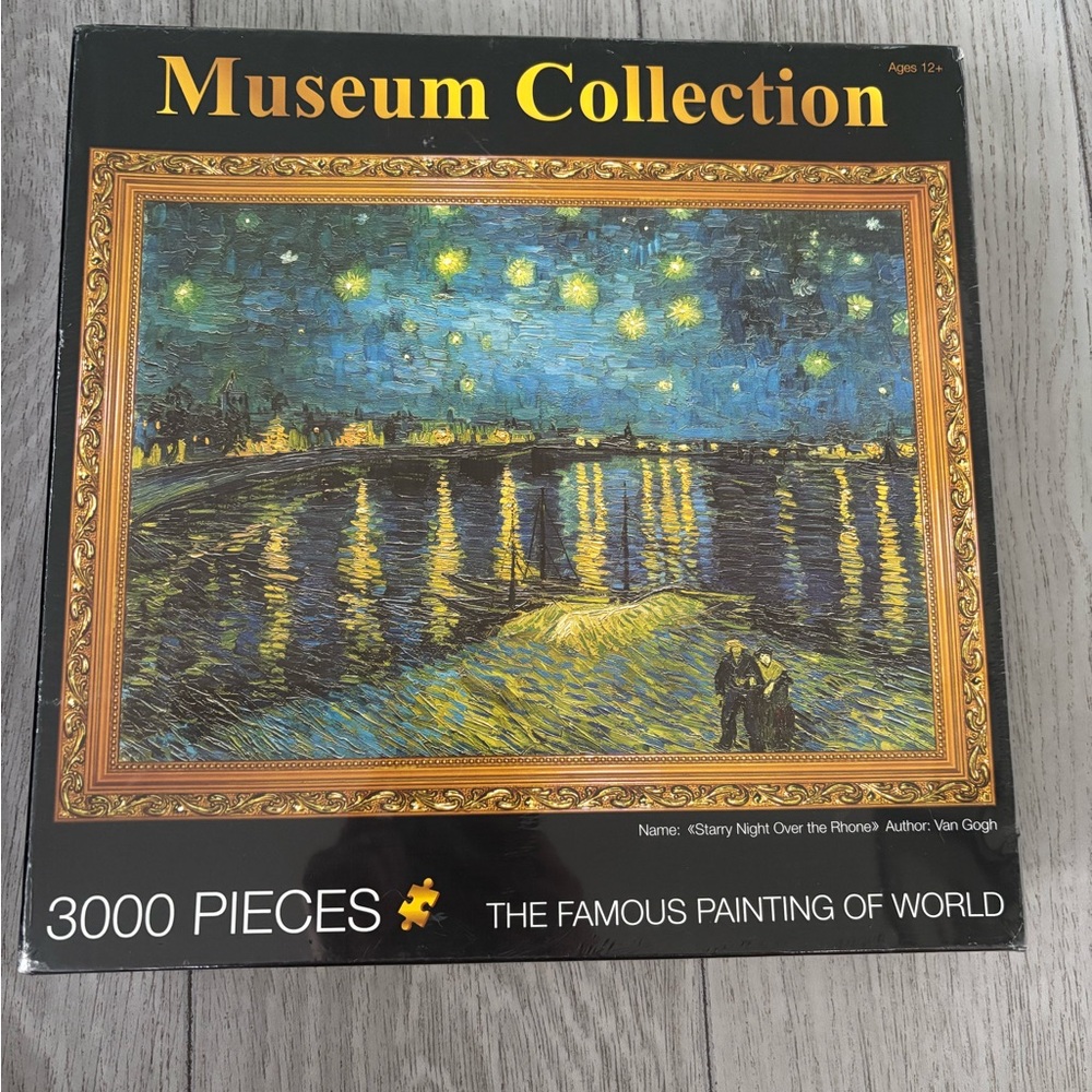 Puzzle - Starry Night Van Gogh 3000 pieces Museum Collection. NIB + sealed.
